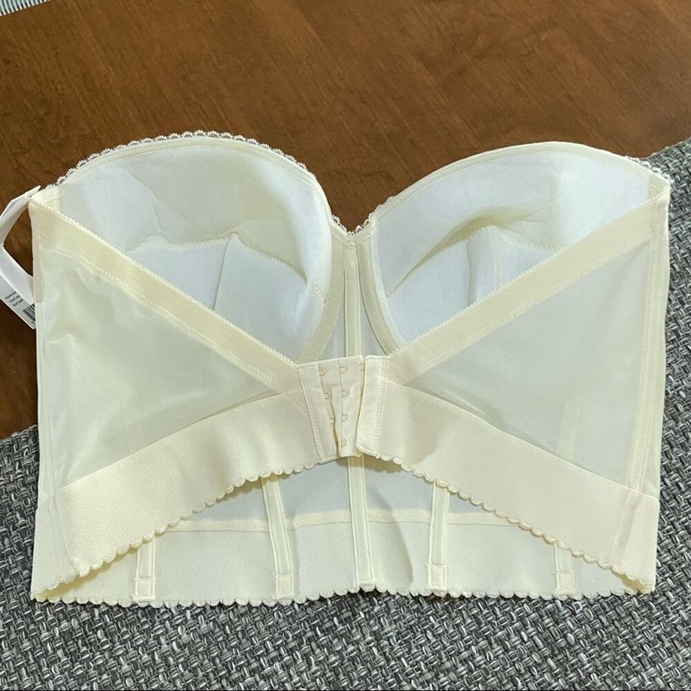 DOMINIQUE 6377 ivory bustier BRIDAL BRA 42DD NEW - Picture 5 of 7